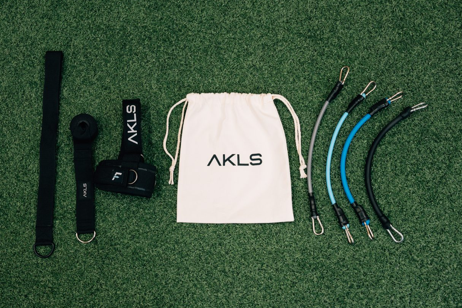 AKLS ankle strengthening system with harness, bands, and anchors for ankle rehab and stability